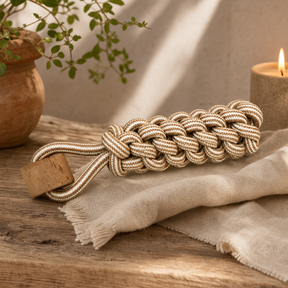 PAW Toys - Coffee Wood Chew - Lumberjack Pull — styled in a warm, naturally lit interior