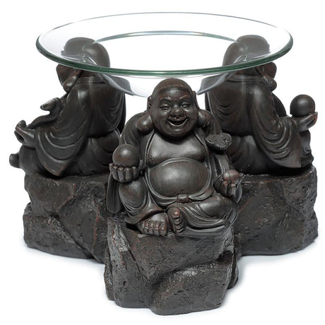 Oil & Wax Burner Peace of the East Wood Effect Chinese Buddha - SHAMTAM.COM