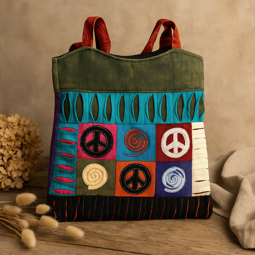 Peace Skirt Bags, Assorted Designs - SHAMTAM.COM