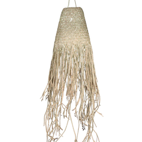Pendant Light Shade Braided Doum Palm 20x15cm - SHAMTAM.COM