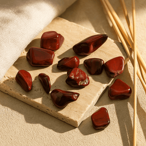 Petrified Wood Tumbled Stones Set of 24 - SHAMTAM.COM