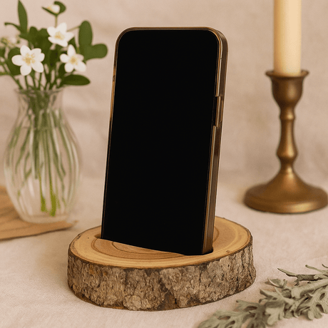 Phone Stand, Wooden - SHAMTAM.COM