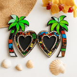 Picture Frame Double Coconut Mosaic - SHAMTAM.COM