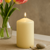 Pillar Candle 60x100mm Ivory 30 Hour Burn Time - SHAMTAM.COM