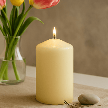 Pillar Candle 60x100mm Ivory 30 Hour Burn Time – 6 Pack