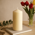 Pillar Candle Ivory 80 x 200 mm - SHAMTAM.COM