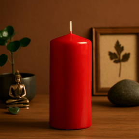 Pillar Candle Red 60x150mm 48 Hour Burn Time - SHAMTAM.COM