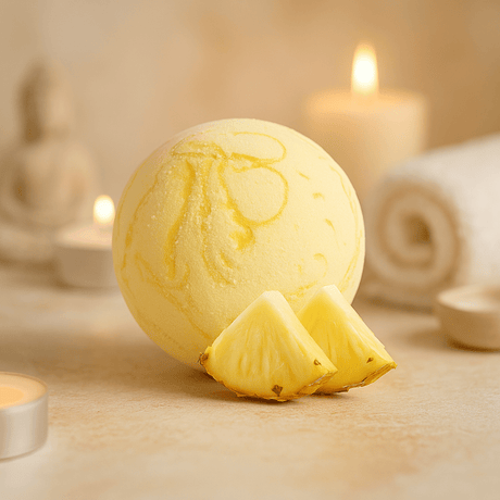 Pineapple Bath Bomb With Coconut Butter - SHAMTAM.COM