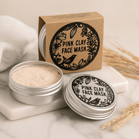 Pink Clay Face Mask Powder 50g - SHAMTAM.COM