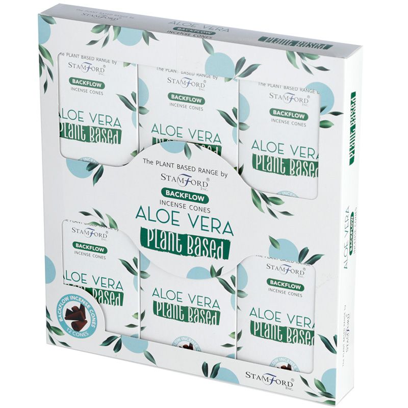 Aloe Vera Backflow Incense Cones - Plant Based - SHAMTAM.COM