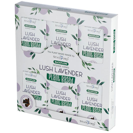 Plant Based Backflow Incense Cones - Lush Lavender - SHAMTAM.COM