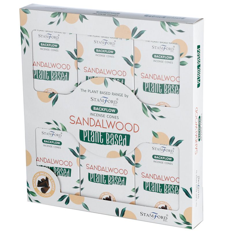 Sandalwood Backflow Incense Cones Plant Based - SHAMTAM.COM