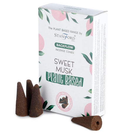 Plant Based Backflow Incense Cones - Sweet Musk - SHAMTAM.COM