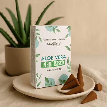 Plant Based Incense Cones – Aloe Vera 12 Pack