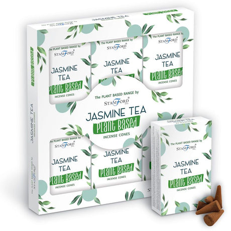 Jasmine Tea Incense Cones Plant Based - SHAMTAM.COM