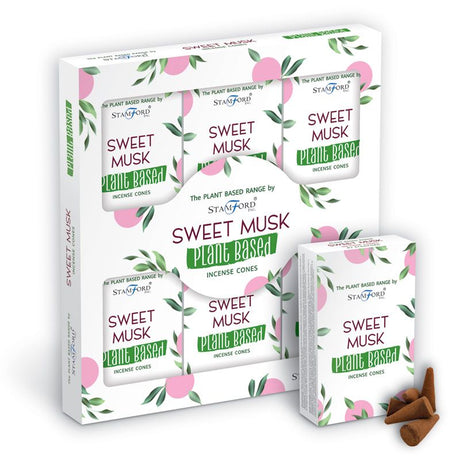 Sweet Musk Incense Cones Plant Based - SHAMTAM.COM