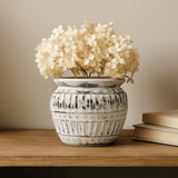 Plant Pot Greek Clay Cream 12cm - SHAMTAM.COM