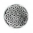 Polished Aluminium Flower of Life Incense Holder 11cm - SHAMTAM.COM