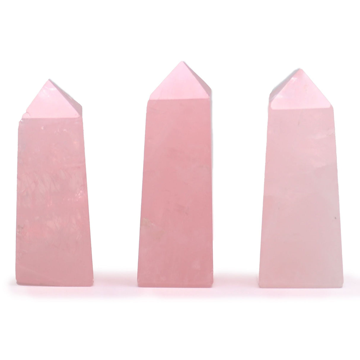 Polished Rose Quartz Obelisk Crystal Point, 5 cm - SHAMTAM.COM