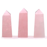 Polished Rose Quartz Obelisk Crystal Point, 5 cm - SHAMTAM.COM