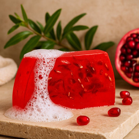 Pomegranate Handmade Soap Loaf 100g - SHAMTAM.COM