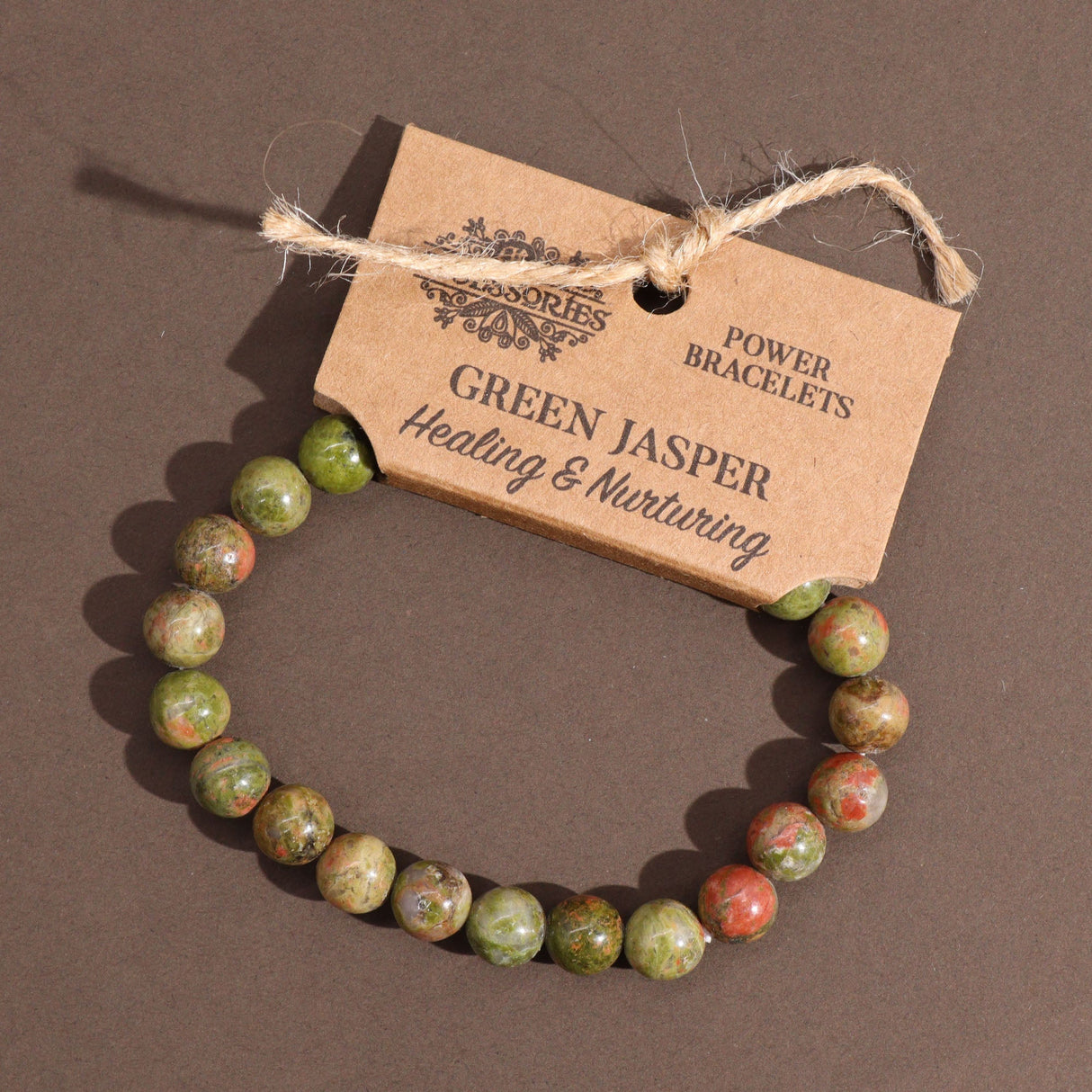 Power Bracelet - Green Jasper - SHAMTAM.COM