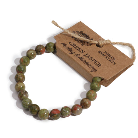 Power Bracelet - Green Jasper - SHAMTAM.COM