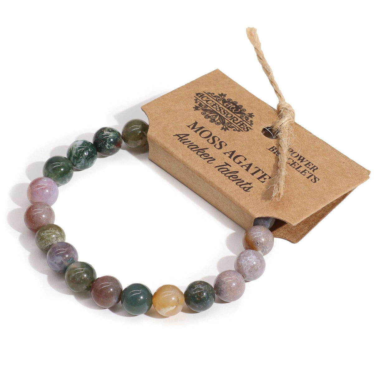 Moss Agate Power Bracelet - SHAMTAM.COM