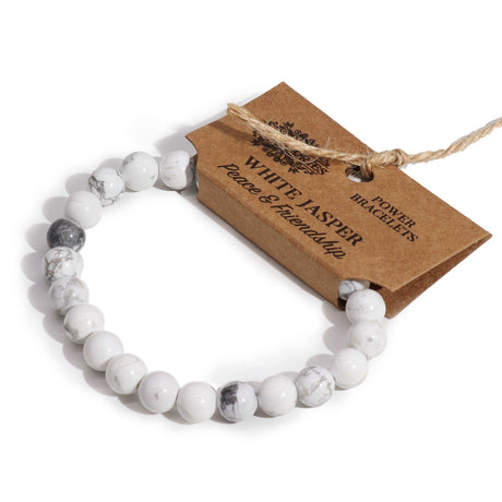 White Jasper Power Bracelet - SHAMTAM.COM