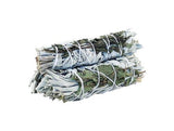 Premium White Sage & Peppermint Smudge Stick 10cm - Enhance Aura Cleansing & Stress Relief - SHAMTAM.COM
