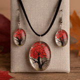Pressed Flower Tree of Life 2 - Piece Set - Coral - SHAMTAM.COM