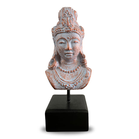 Princess Sculpture on Stand - Java Blue Copper - SHAMTAM.COM