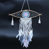 Macrame Dreamcatcher - Evil Eye - SHAMTAM.COM