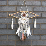 Macrame Dreamcatcher - Evil Eye - SHAMTAM.COM