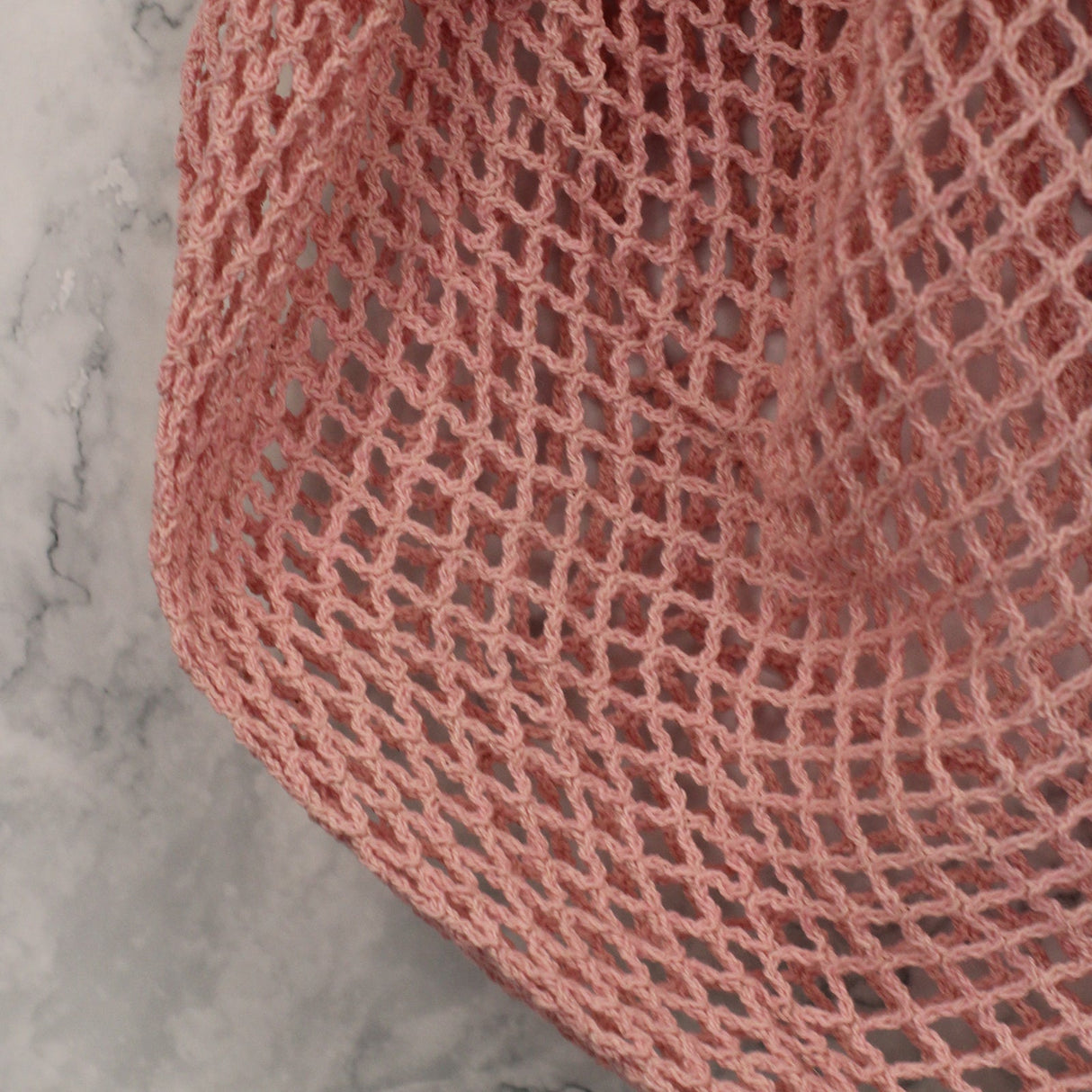 Pure Cotton Mesh Bag - Rose - SHAMTAM.COM