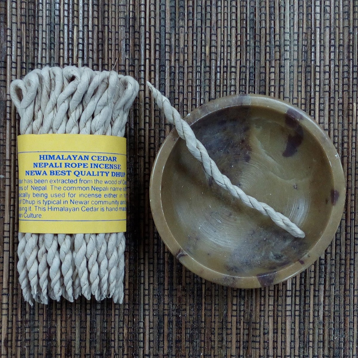 Cedar Rope Incense - Pure Herbs - SHAMTAM.COM