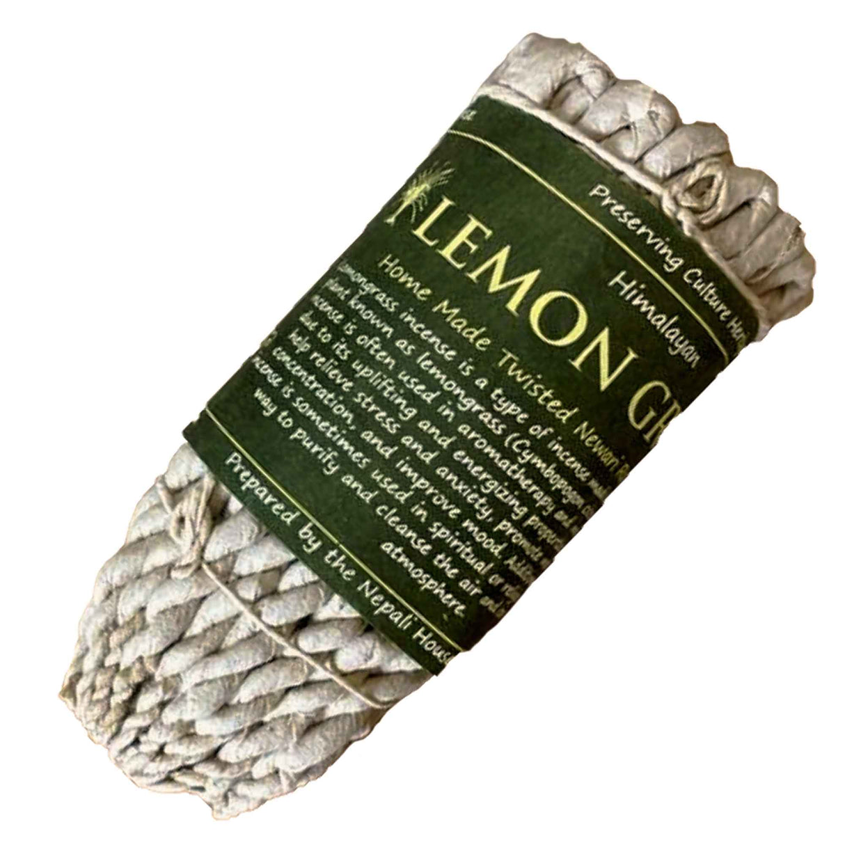 Lemongrass Rope Incense - Pure Herbs - SHAMTAM.COM