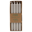 Pure Natural Wax Dinner Candle 25x2.3 - Silver Grey - SHAMTAM.COM