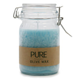 Pure Olive Wax Candle - Turquoise 120x70 - SHAMTAM.COM