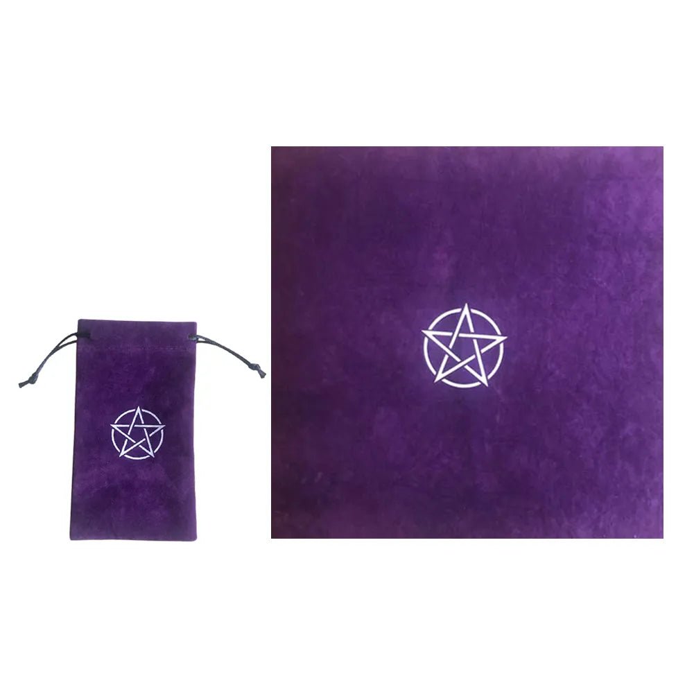 Purple Pentagram Tarot Tablecloth with Bag - SHAMTAM