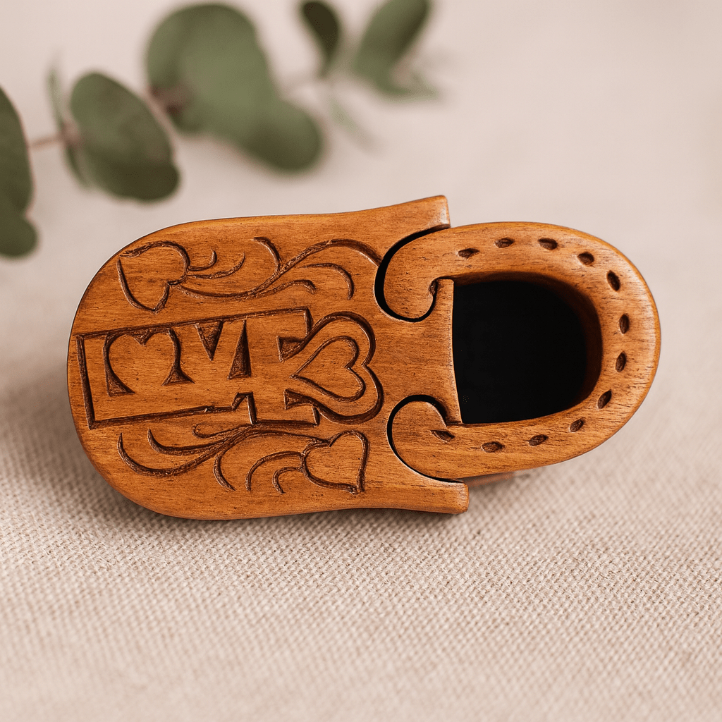 Puzzle Box - Sheesham Wood Love Lock - SHAMTAM.COM