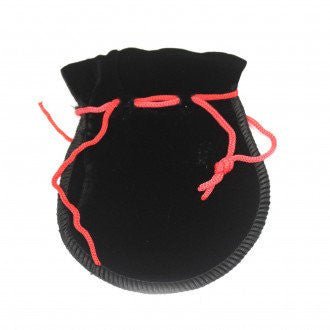 Quality Gothic Velvet Pouch - Black 12x8cm - SHAMTAM.COM