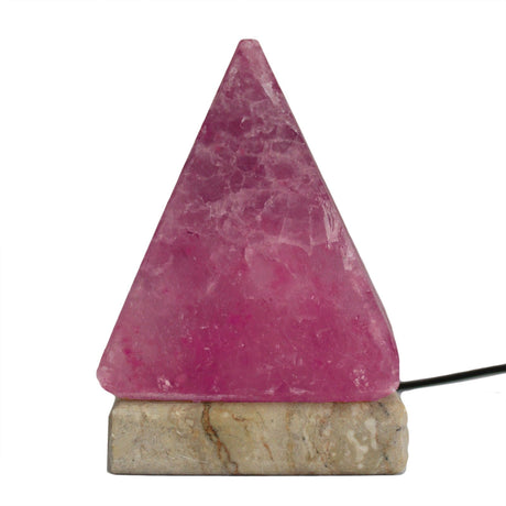 Himalayan Salt Lamp - USB Pyramid Multicolor 9cm - SHAMTAM.COM