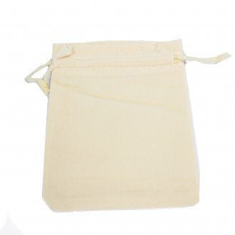 Quality Velvet Pouch - Ivory 10x12cm - SHAMTAM.COM