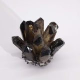 Quartz Crystal Cluster - Smoky Ghost Quartz Crafted - SHAMTAM.COM