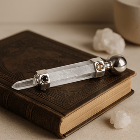 Quartz Crystal Healing Wand Hexagonal 12cm - SHAMTAM.COM