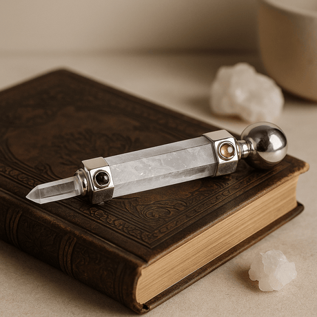 Quartz Crystal Healing Wand Hexagonal 12cm - SHAMTAM.COM