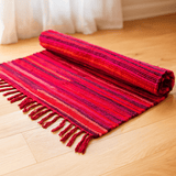 Rag Rug 50x90cm Shocking Pink - SHAMTAM.COM