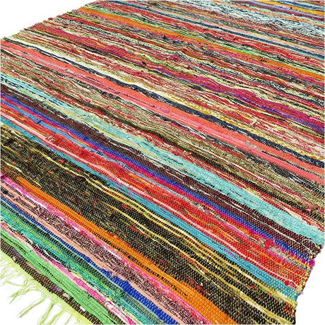 Rag Rug Green - 151 x 90cm - SHAMTAM.COM