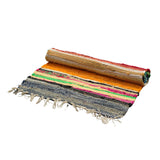 Small Rag Rug - 50x90cm - premium quality - Rainbow Colours - SHAMTAM.COM
